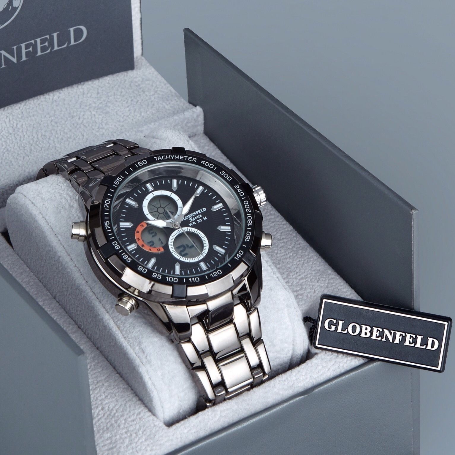 globenfeld sport shark grey watch